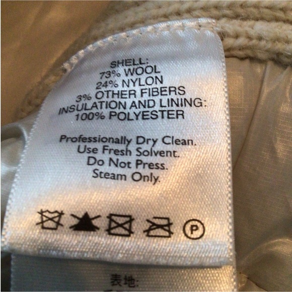 Eddie Bauer Woman’s Light Beige Wool Blend Sweater Vest. Size Large. - Picture 4 of 4